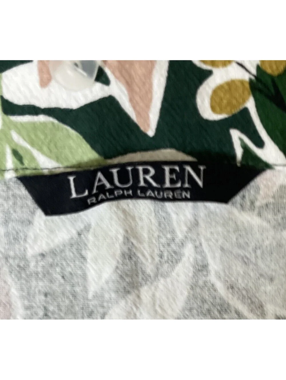 Ralph Lauren Black Label Kitchen Apron Poinsettia Holiday Christmas